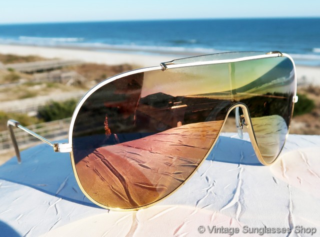 Gold mirrored ray bans outlet